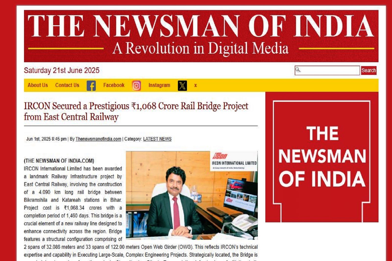 image of The newsman of India