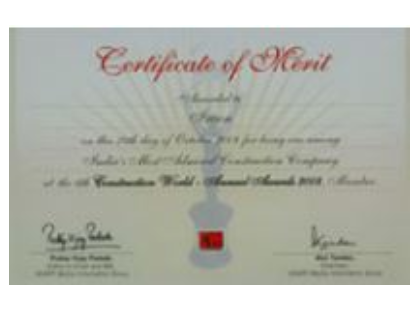 Certificate of Merit